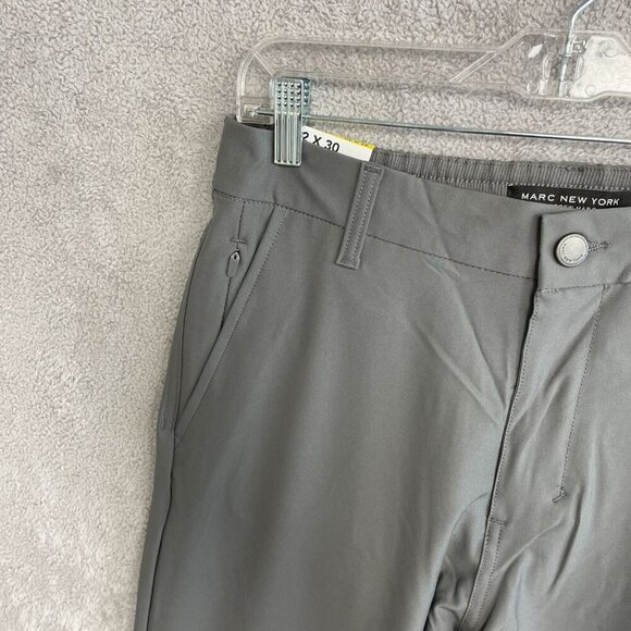 NEW Marc New York Andrew Marc Men's 32x30  Commuter Pants Slim Fit Gray - Picture 8 of 9